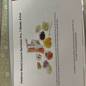 Paderno world cuisine spriralizer, 7- blades